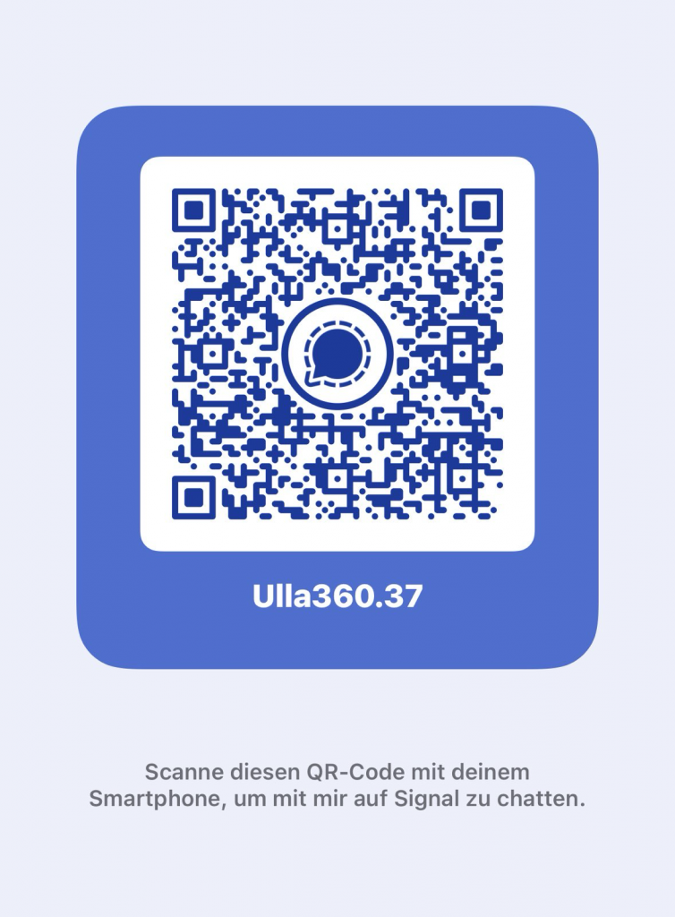 QR-Code zum Signal-Kontakt von Ulla
