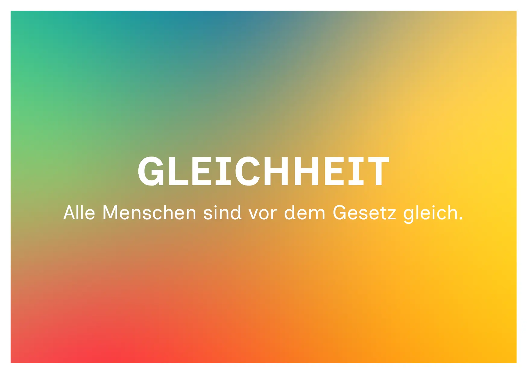 Gleichheit