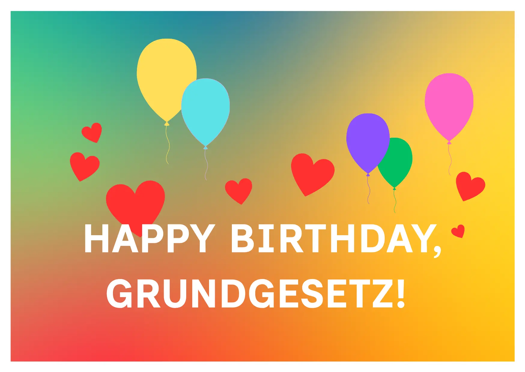 Happy Birthday Grundgesetz