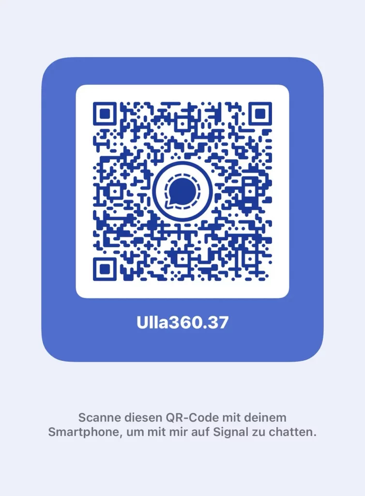 QR-Code des Signal-Kontaktes von Ulla